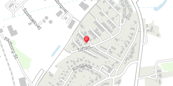 Trafikstøjkort på Toften 33, 6330 Padborg