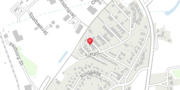 Trafikstøjkort på Toften 37, 6330 Padborg
