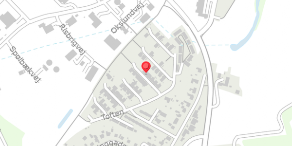 Trafikstøjkort på Toften 92, 6330 Padborg