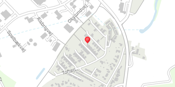 Trafikstøjkort på Toften 96, 6330 Padborg