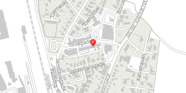 Trafikstøjkort på Torvegade 5, 6330 Padborg