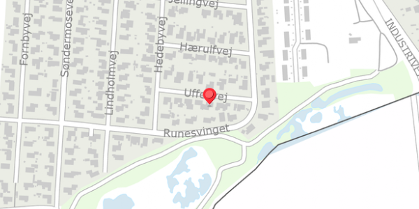 Trafikstøjkort på Uffesvej 3, 6330 Padborg