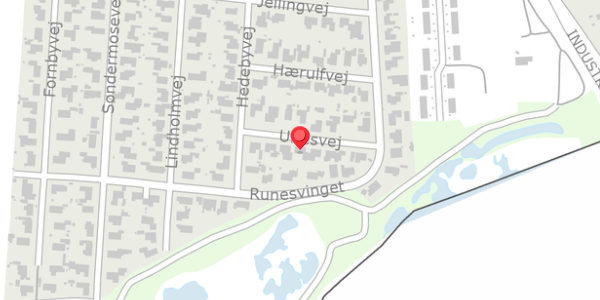 Trafikstøjkort på Uffesvej 5, 6330 Padborg