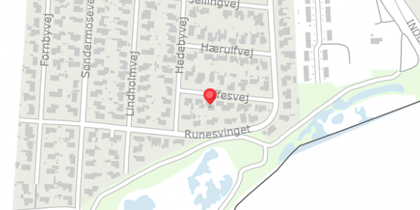 Trafikstøjkort på Uffesvej 7, . , 6330 Padborg
