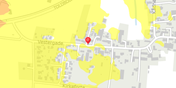 Trafikstøjkort på Vestergade 16, . , 6330 Padborg