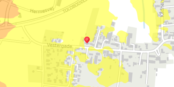 Trafikstøjkort på Vestergade 20, . , 6330 Padborg