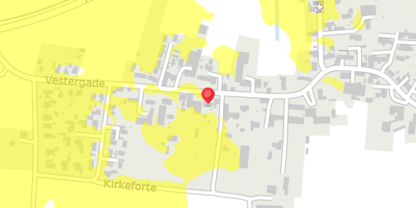 Trafikstøjkort på Vestergade 21, 6330 Padborg