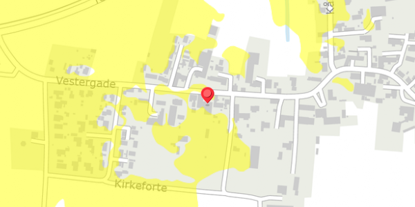 Trafikstøjkort på Vestergade 25, 6330 Padborg