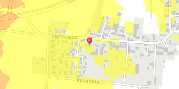 Trafikstøjkort på Vestergade 33, . , 6330 Padborg