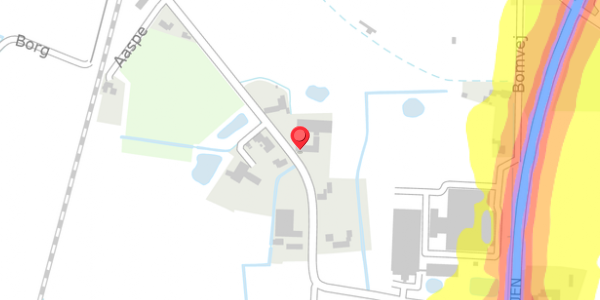 Trafikstøjkort på Aaspe 10, . , 6261 Bredebro
