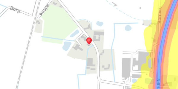 Trafikstøjkort på Aaspe 11, . , 6261 Bredebro