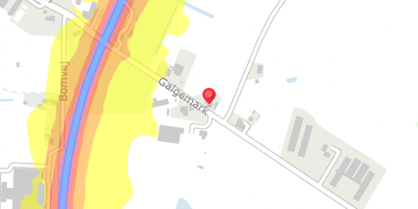 Trafikstøjkort på Galgemark 5, . , 6261 Bredebro