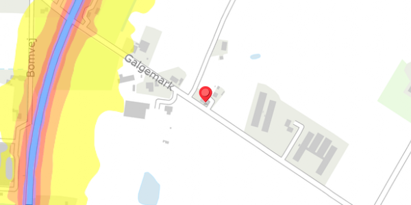 Trafikstøjkort på Galgemark 7, . , 6261 Bredebro