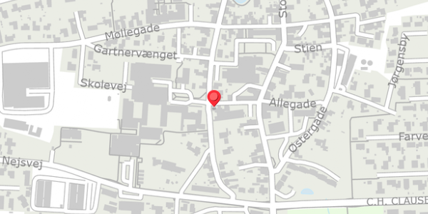 Trafikstøjkort på Borgergade 2, . , 6310 Broager