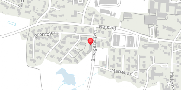 Trafikstøjkort på Brombjerg 13, 6310 Broager