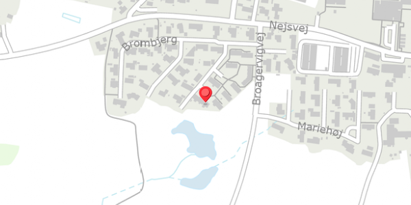 Trafikstøjkort på Brombjerg 39, 6310 Broager