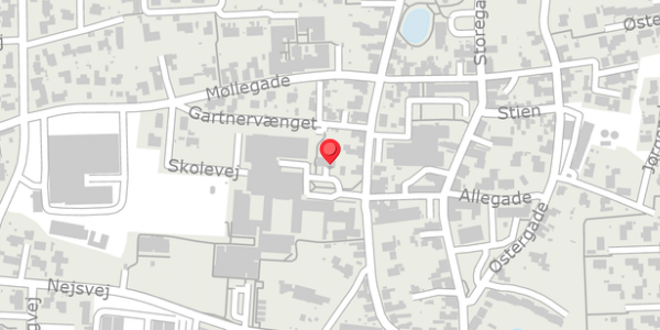 Trafikstøjkort på Vestergade 21, 6310 Broager