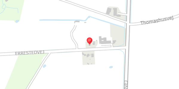Trafikstøjkort på Errestedvej 8, . , 6100 Haderslev
