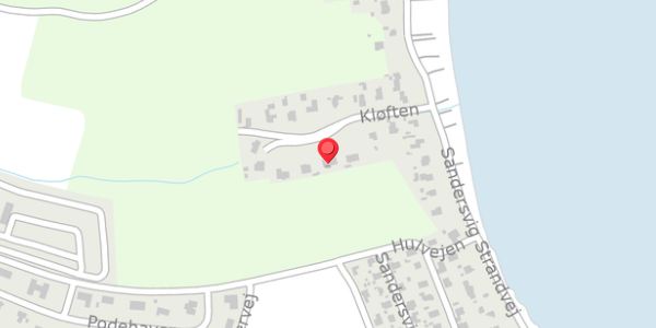 Trafikstøjkort på Kløften 9, 6100 Haderslev