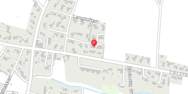 Trafikstøjkort på Langtoften 12, 6100 Haderslev