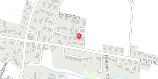 Trafikstøjkort på Langtoften 14, 6100 Haderslev