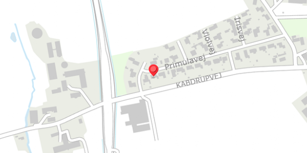 Trafikstøjkort på Primulavej 4, 6100 Haderslev