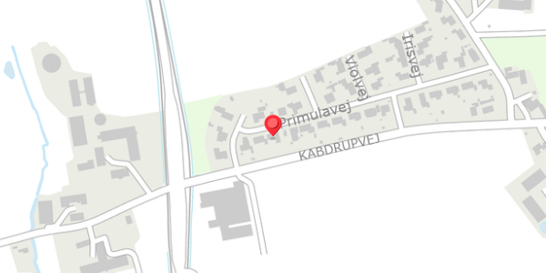 Trafikstøjkort på Primulavej 6, . , 6100 Haderslev