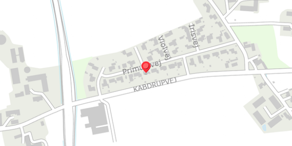 Trafikstøjkort på Primulavej 12, . , 6100 Haderslev