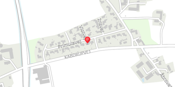 Trafikstøjkort på Primulavej 18, . , 6100 Haderslev