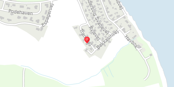 Trafikstøjkort på Tranevej 3, . , 6100 Haderslev