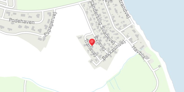 Trafikstøjkort på Tranevej 6, . , 6100 Haderslev