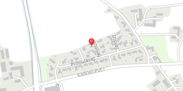 Trafikstøjkort på Violvej 3, 6100 Haderslev