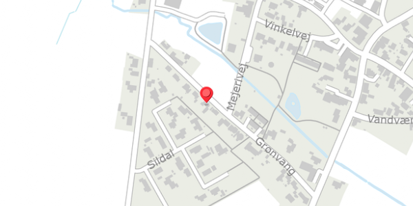 Trafikstøjkort på Grønvang 21, 6510 Gram
