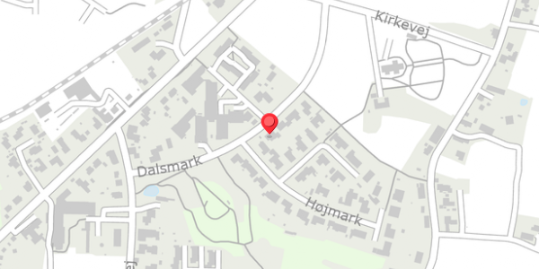 Trafikstøjkort på Dalsmark 14, 6300 Gråsten