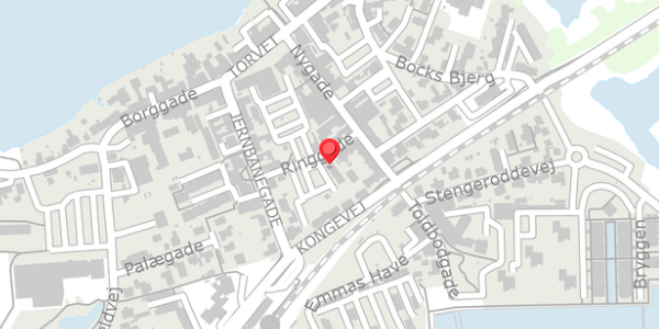 Trafikstøjkort på Ringgade 8A, 6300 Gråsten
