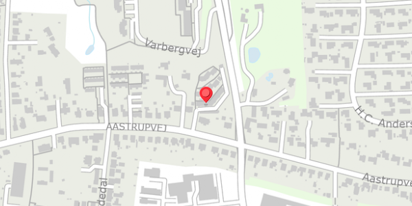Trafikstøjkort på Aastrupvej 65E, 6100 Haderslev