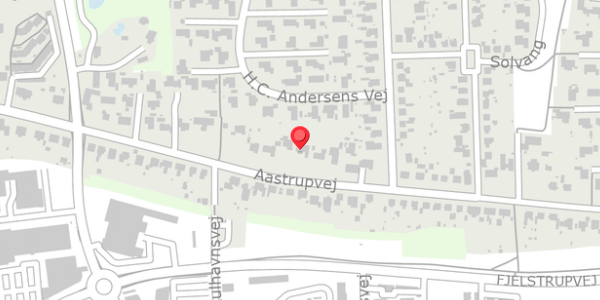 Trafikstøjkort på Aastrupvej 97, 6100 Haderslev