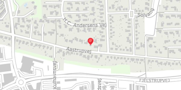 Trafikstøjkort på Aastrupvej 101, 6100 Haderslev