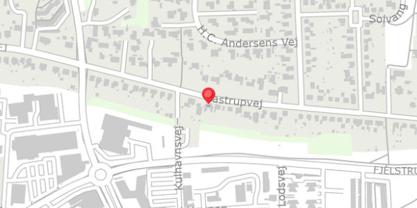 Trafikstøjkort på Aastrupvej 104, . , 6100 Haderslev