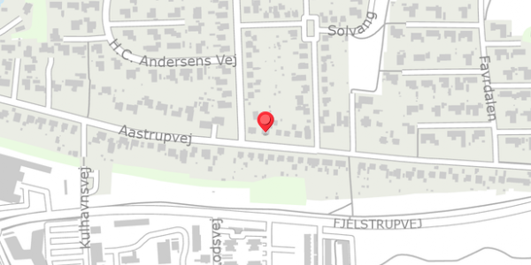Trafikstøjkort på Aastrupvej 113, 6100 Haderslev