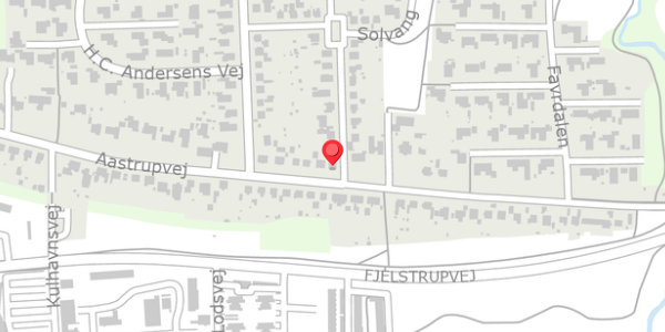Trafikstøjkort på Aastrupvej 121, . , 6100 Haderslev