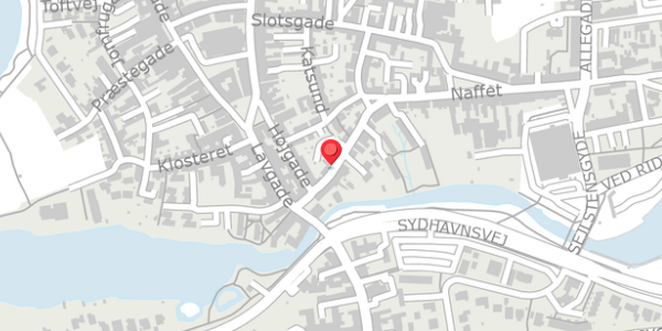 Trafikstøjkort på Badstuegade 3, . , 6100 Haderslev