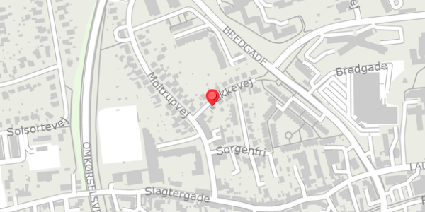 Trafikstøjkort på Bakkevej 2A, . , 6100 Haderslev