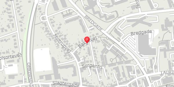 Trafikstøjkort på Bakkevej 6, . , 6100 Haderslev