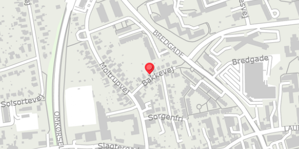 Trafikstøjkort på Bakkevej 7, . , 6100 Haderslev