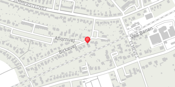Trafikstøjkort på Birkevej 11, 6100 Haderslev