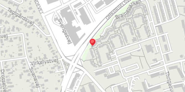 Trafikstøjkort på Braineparken 36, 6100 Haderslev