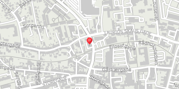 Trafikstøjkort på Bredgade 7B, 6100 Haderslev