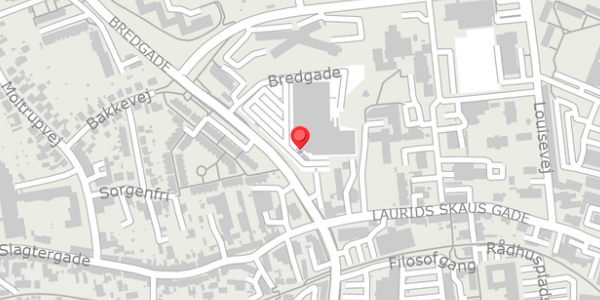 Trafikstøjkort på Bredgade 12, 6100 Haderslev