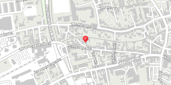 Trafikstøjkort på Brøndstræde 2, . , 6100 Haderslev